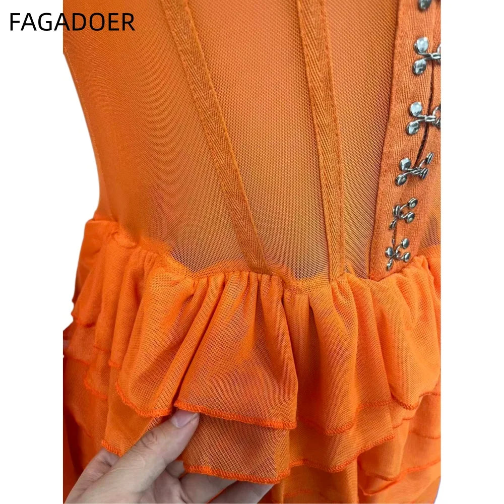 Mesh Ruched Patchwork See Through Long Sleeve Bodycon Rompers for Women