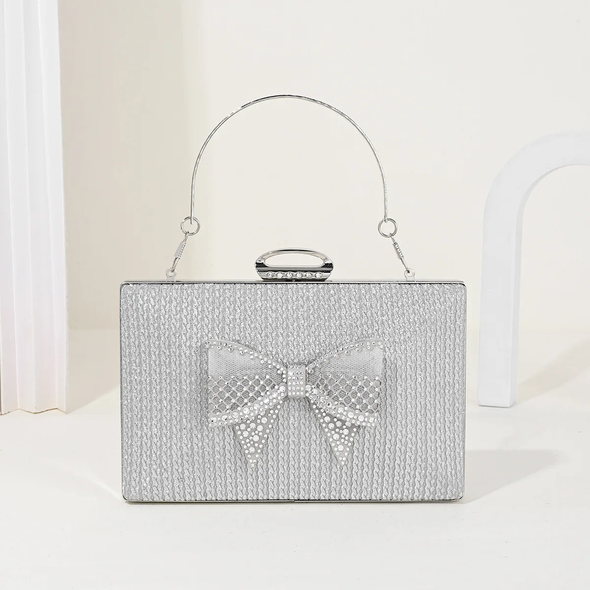 Elegant Knot Chain Crossbody Evening Bag for Women