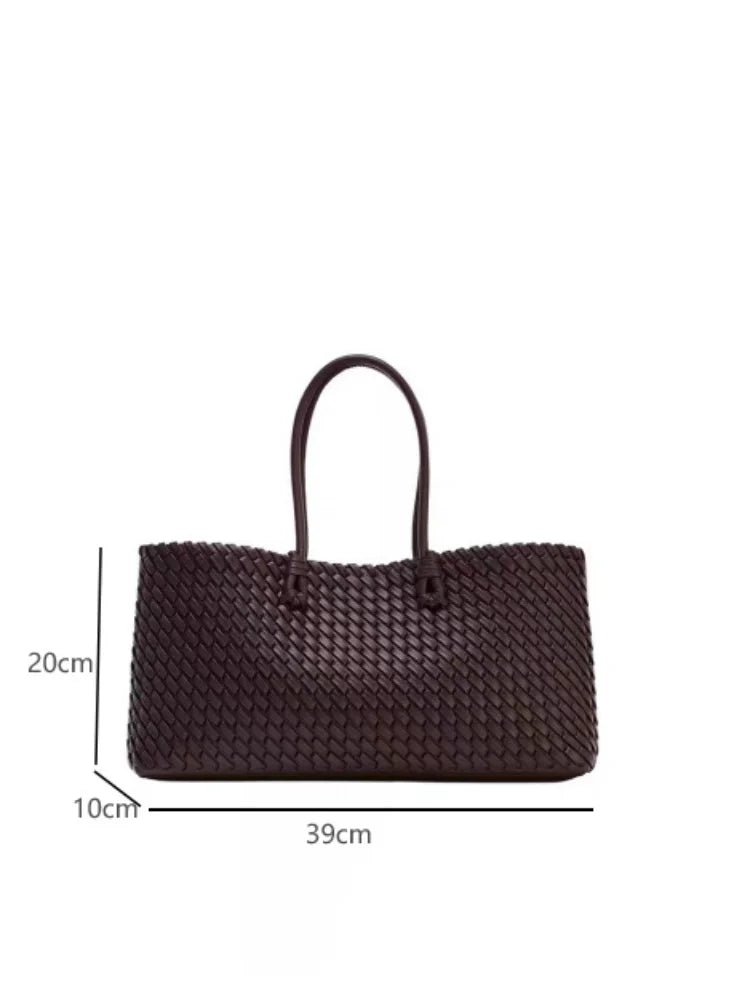 Spacious Woven Tote Bag