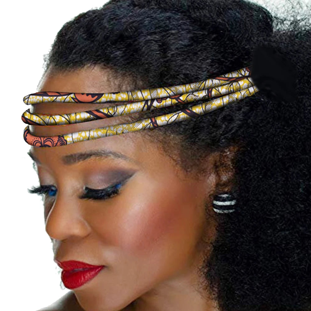 Colorful African Wax Print Handmade Headwrap for Women