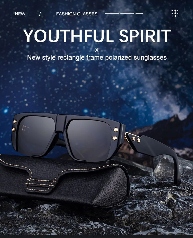 Punk Square Polarized Sunglasses