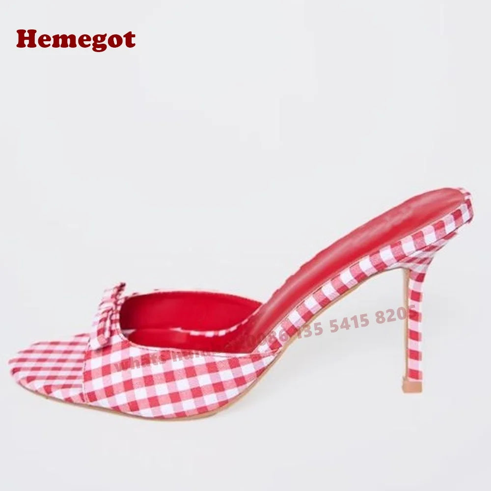 Open Toe Butterfly Knot Slip On Slippers for Women