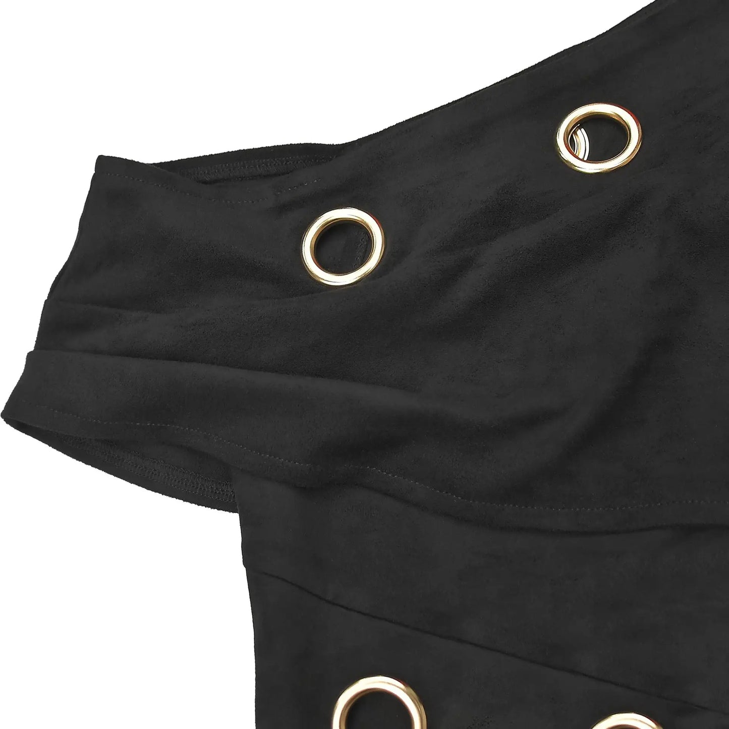 Hollow Out Skew Collar Crop Top and Skirt Two Piece Set for Women