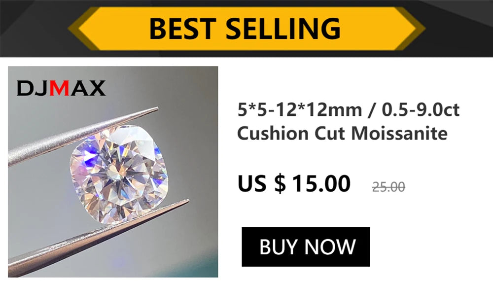 White Gold Plated Moissanite Drop Earrings for Women