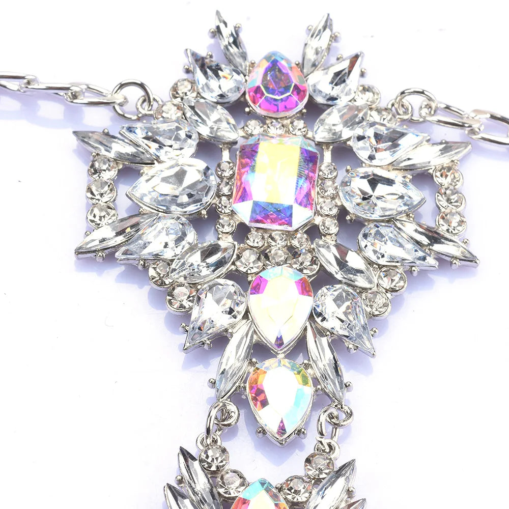 Sparkling Crystal Rhinestone Belly Chain for Women