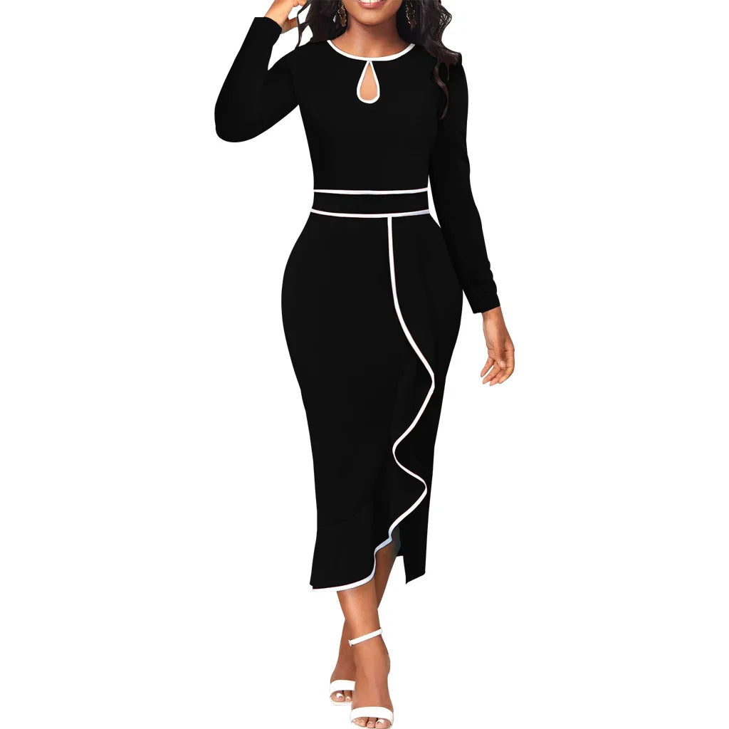 Sexy Fashion Lotus Leaf Women's Dress JX5773