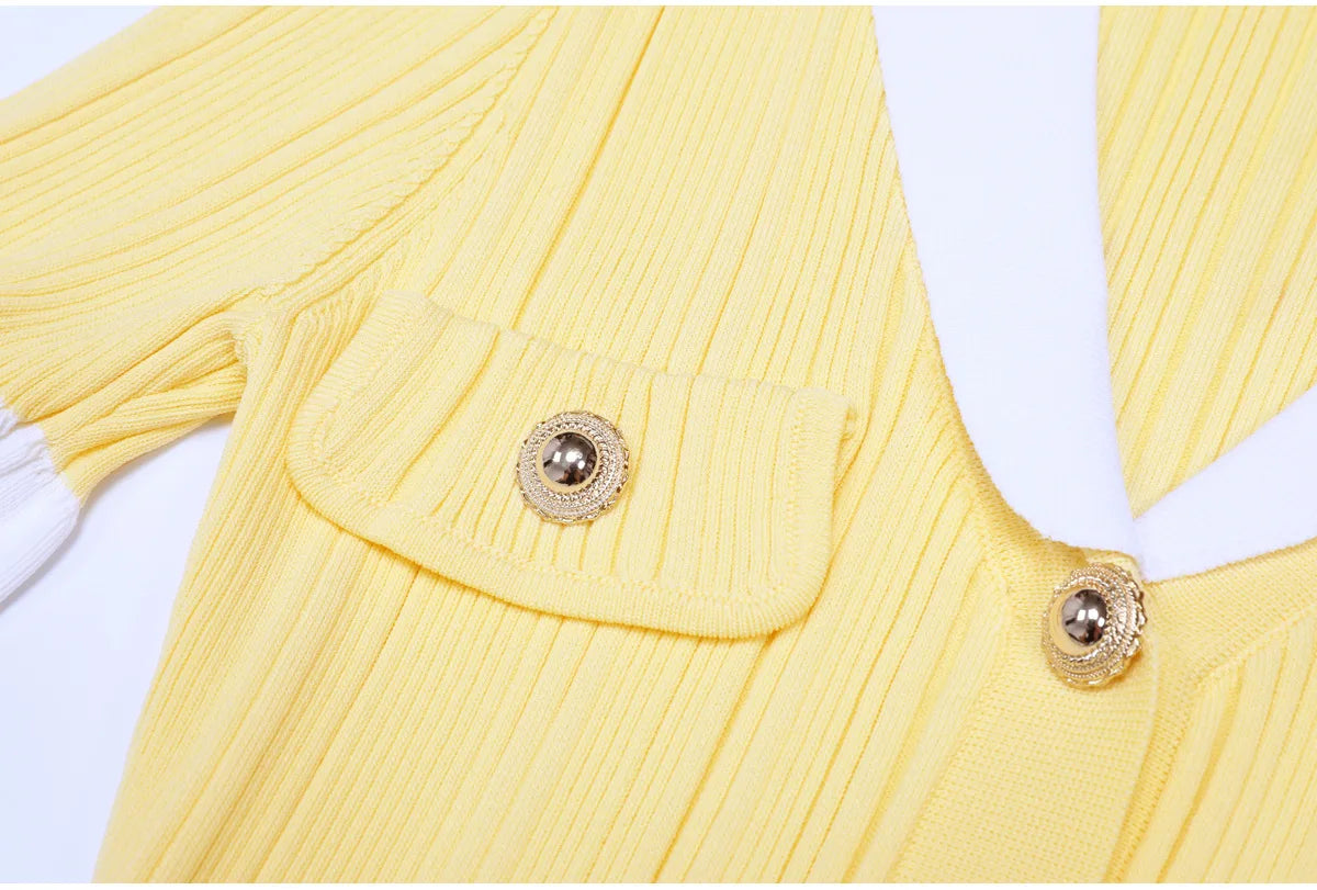 High-end Fashion Cropped Knit Dress New Autumn 2026 Women Short Sleeve High-waisted Belted Slim-fit Elegant Short Dresses