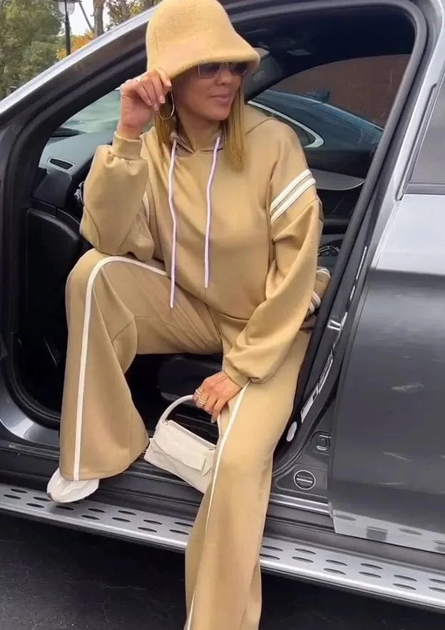 Winter Autumn Sporty Pants Outfit Sexy Women Two  Pieces Club Matching Set Streetwear Casual Tracksuit Set