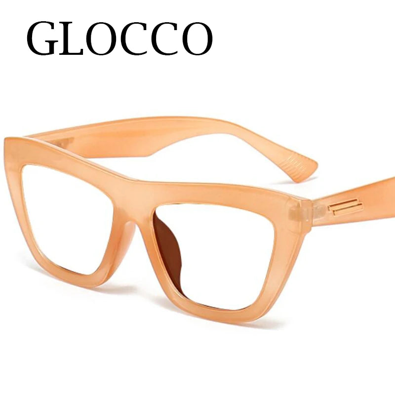 Clear Green Reading Glasses With Gold Stripe Frame for Women