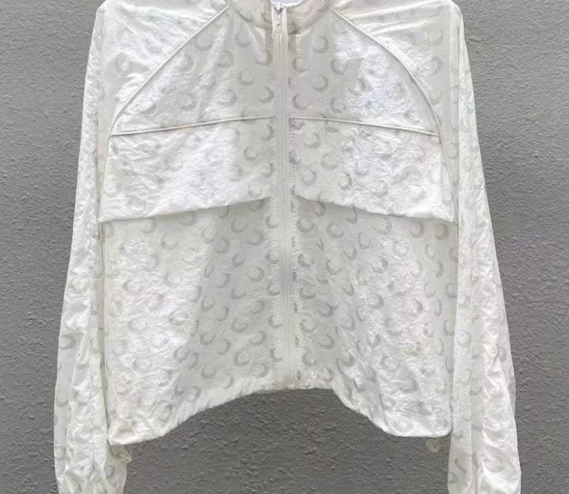 Oversized Reflective Sun Protection Jacket for Women