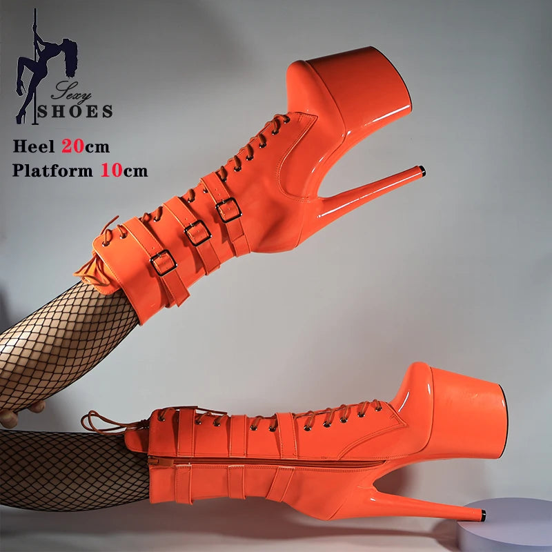 Runway Ready Platform Zip Stiletto Boots for Women