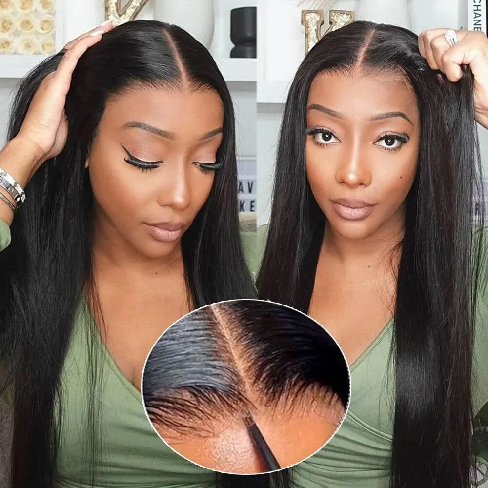 34 Inch Bone Straight Lace Front Wig