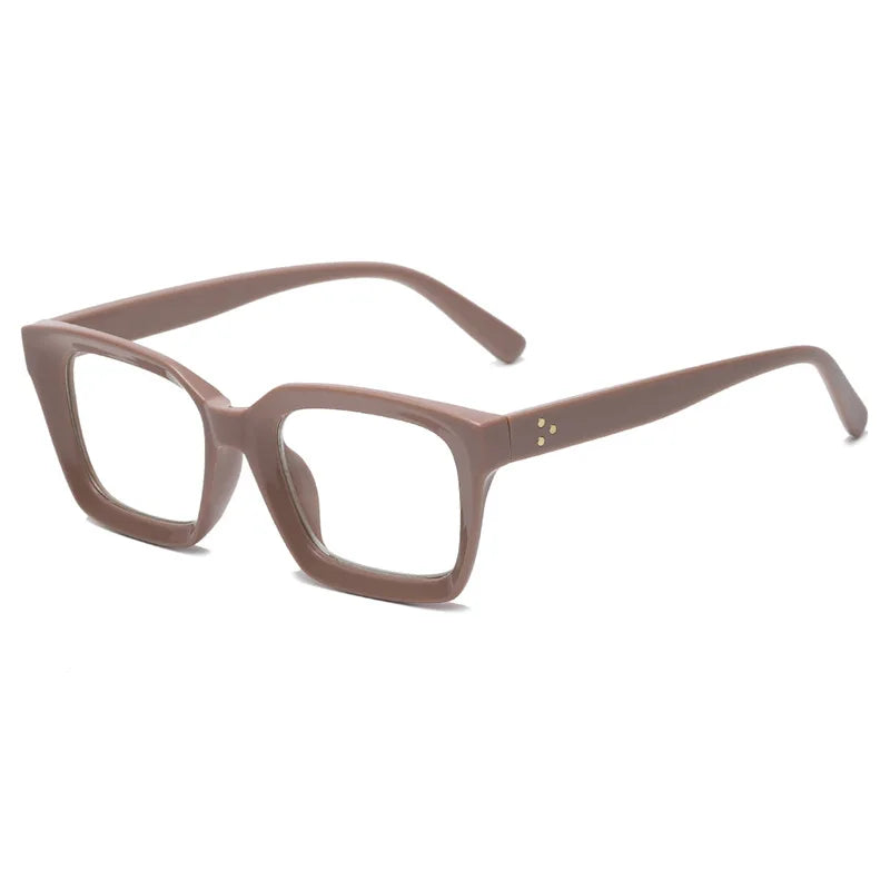 Oversized Square Reading Glasses With Plastic Frames for Women