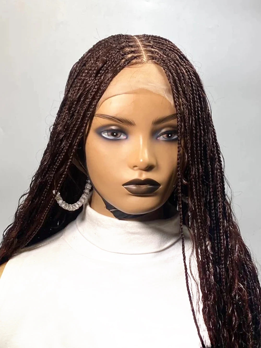 Boho Ombre Honey Blonde Full Lace Wig HD Lace Braided Twist Wig Updo Cornrow Style for Black Women