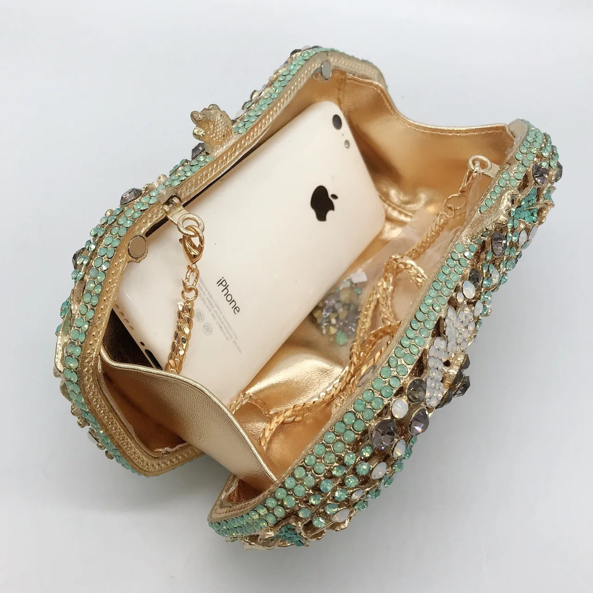 Sparkling Rhinestone Crystal Evening Clutch Bag for Women