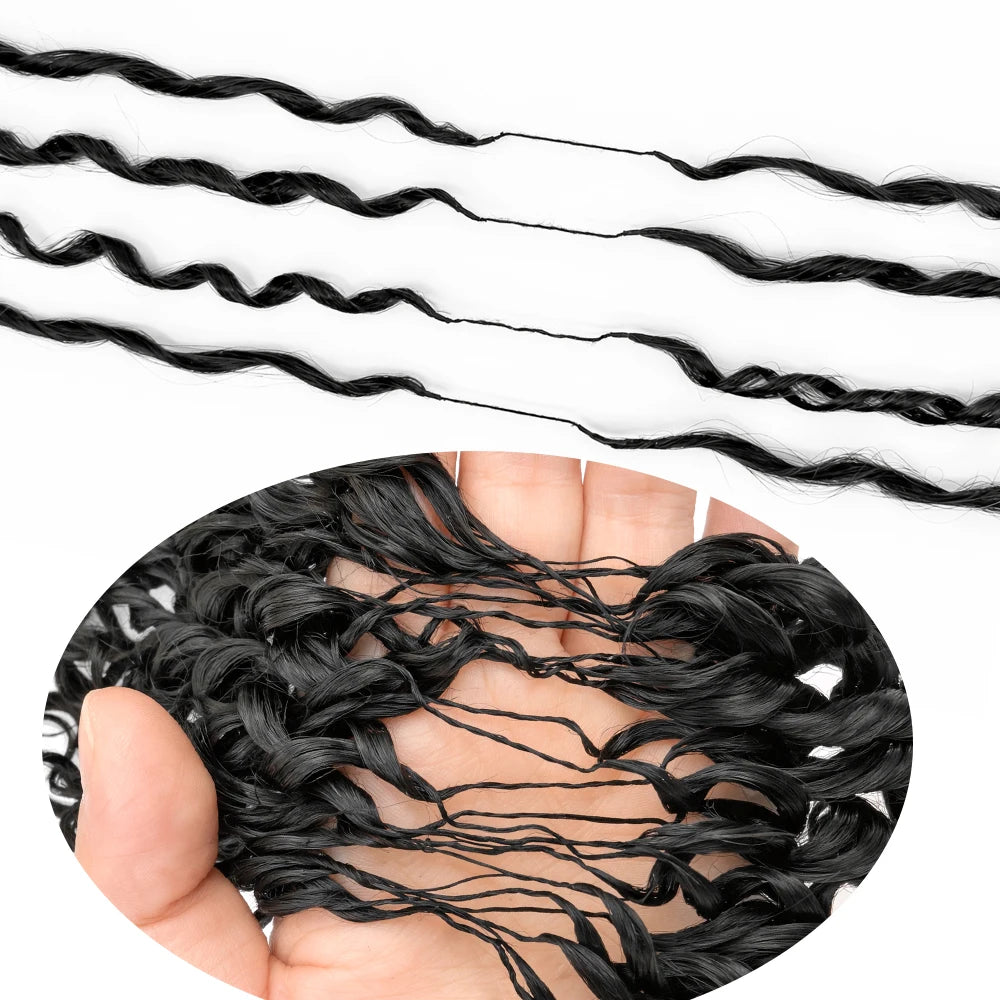 Pre-Separated Human Hair Crochet Extensions for Women