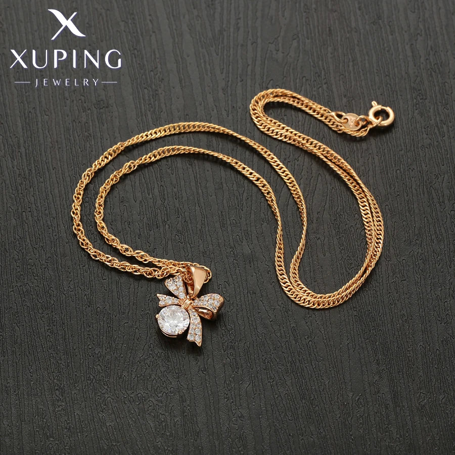 Gold Tone Knot Necklace And Earring Set