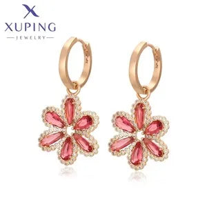 Animal Pattern Gold Plated Hoop Earrings
