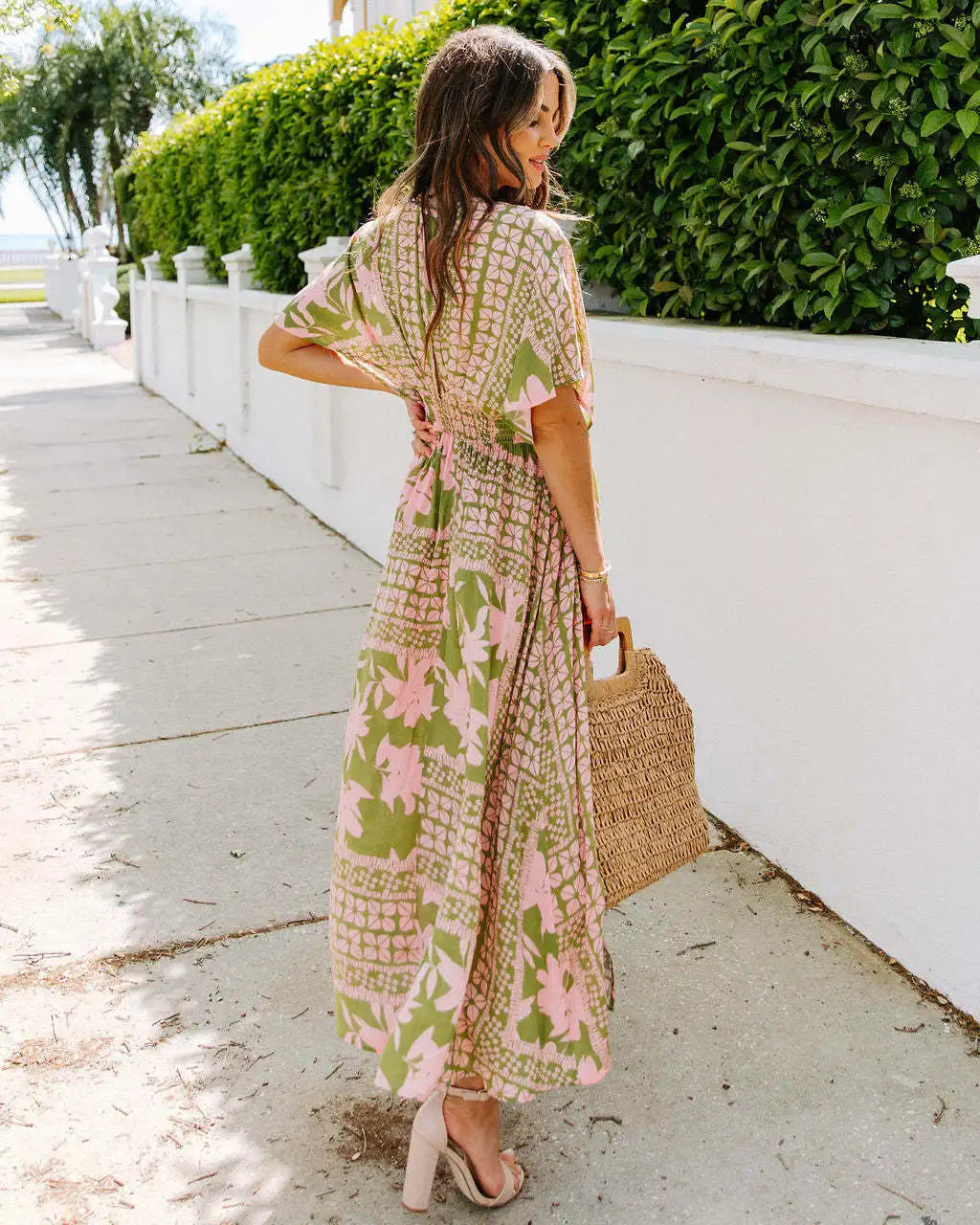 Casual Printed Vacation Style Maxi Dress for Women