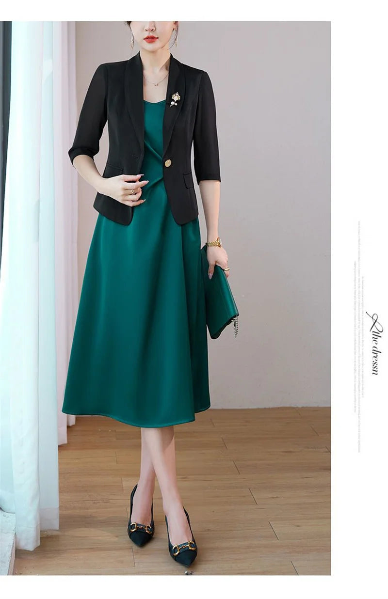 Lightweight Solid Color Chiffon Blazer Jacket For Women