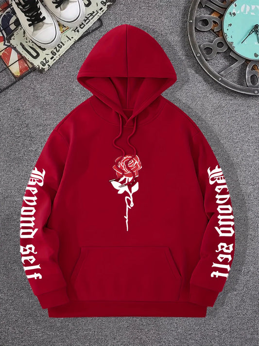 Artistic Letter Print Hoodie