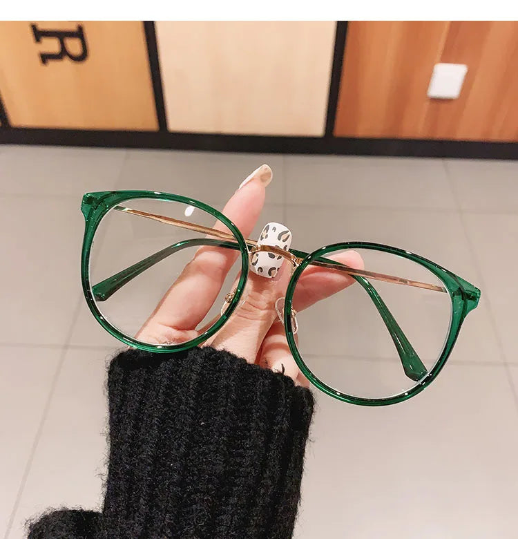 Oversized Leopard Blue Light Reading Glasses for Women