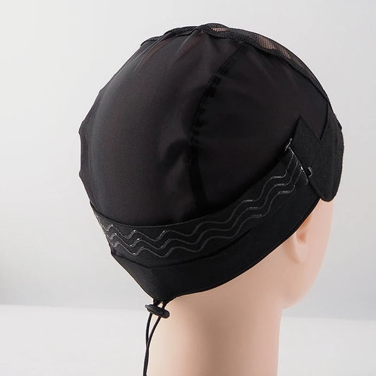 Adjustable Elastic Hook V Part Lace Wig Cap For Women