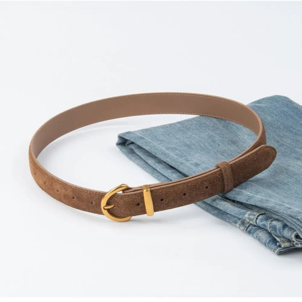 Retro Style Suede Belt
