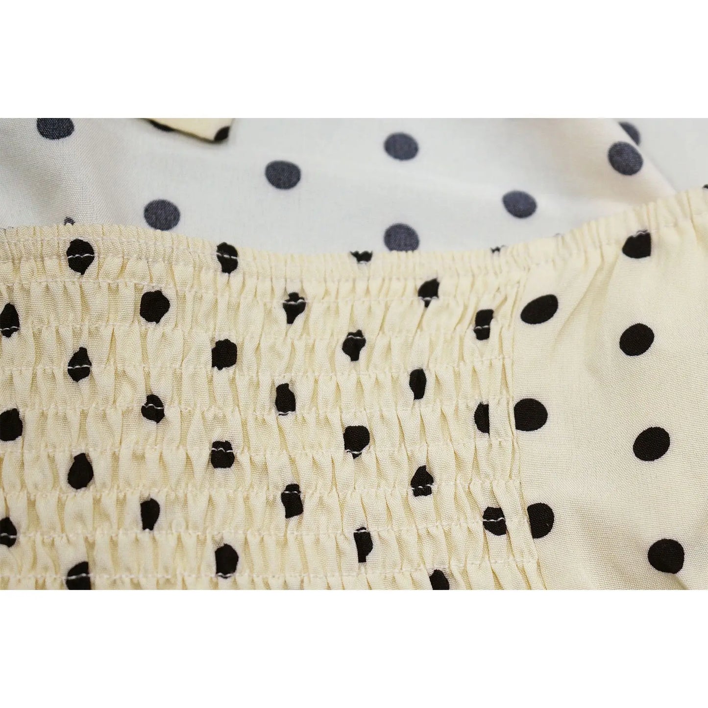 Polka Dot Print Halter Crop Top Tassel Fringe Two Piece Outfit for Women