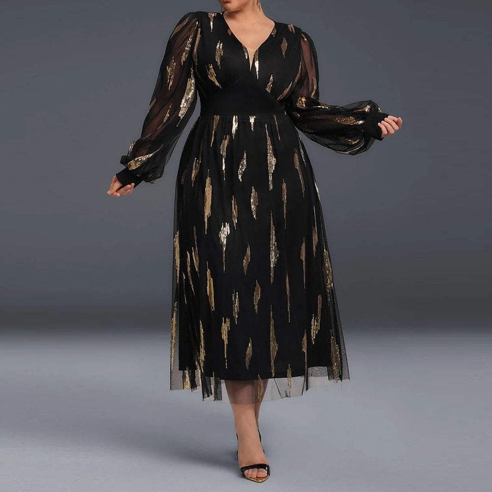Sequined Midi Dress