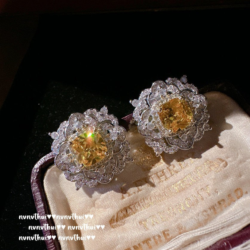 Elegant Princess Cut Zircon Wedding Jewelry Set for Women
