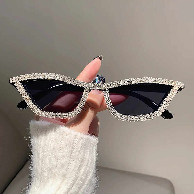 Rhinestone Cat Eye Sunglasses