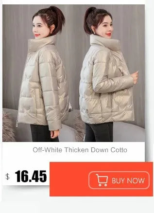 Warm Oversized Hooded Cotton Puffer Parka for Women