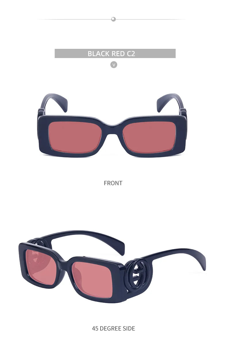 Oversized Square Gradient Sunglasses