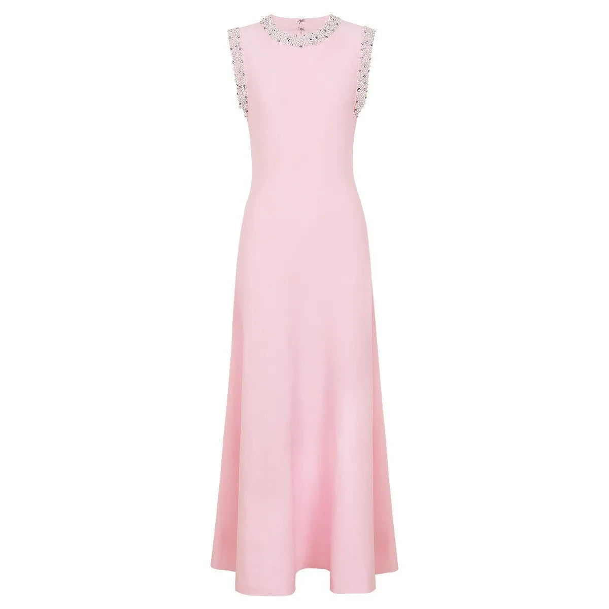 2026 Spring and Summer New High-end Heavily Rhinestone Sleeveless Maxi Dress Women's Fashion Slim-fit Elegant Party Gown Dresses