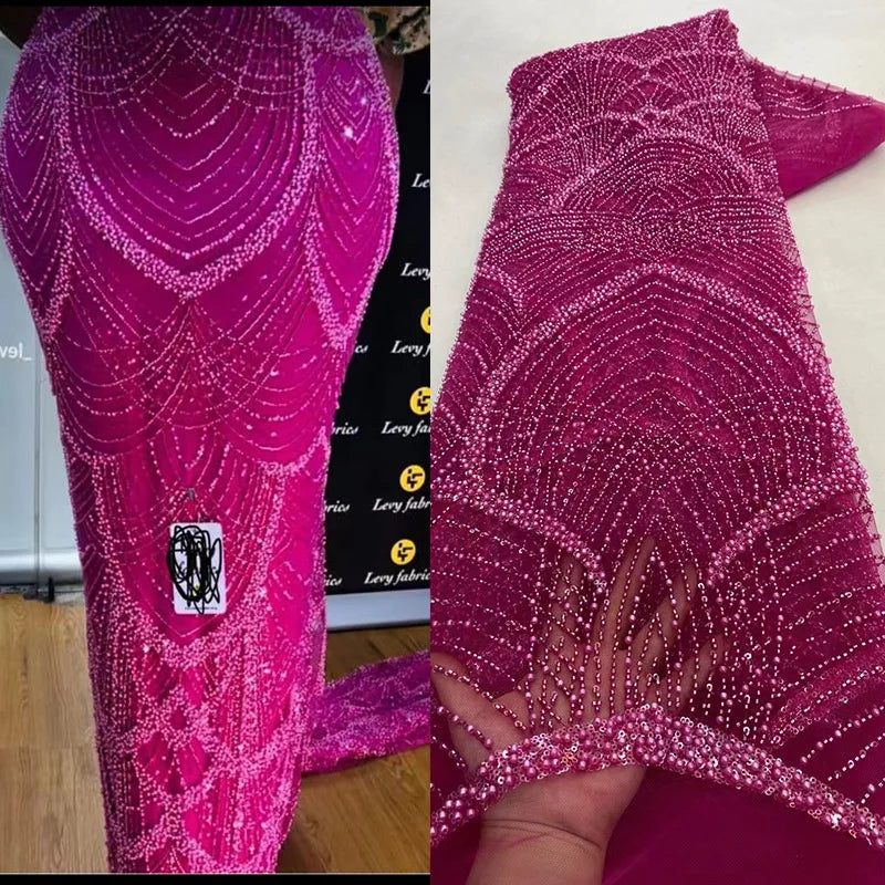 Beaded Strapless Mermaid Prom Dress