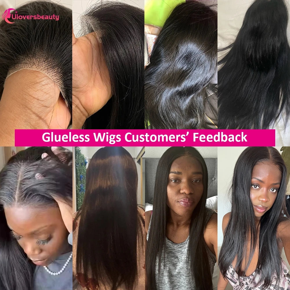 Glueless Straight Human Hair Lace Front Wig for Women