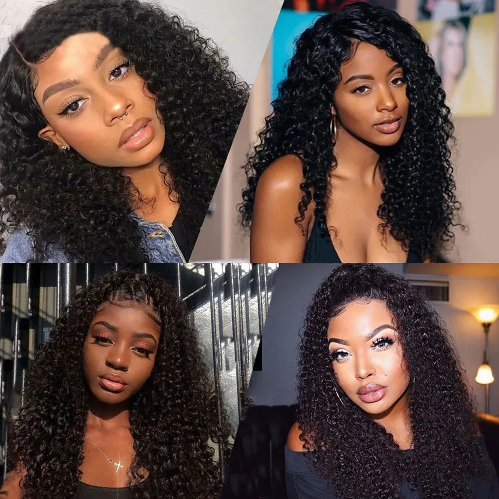 Pre Plucked Deep Wave Brazilian Human Hair Wig For Women