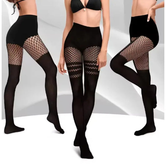 Gothic Fishnet Thigh High Stockings