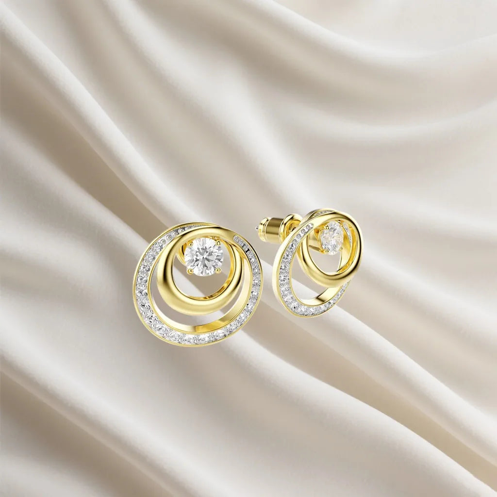 Sparkling Inlaid Pearl Pendant Jewelry Set for Women