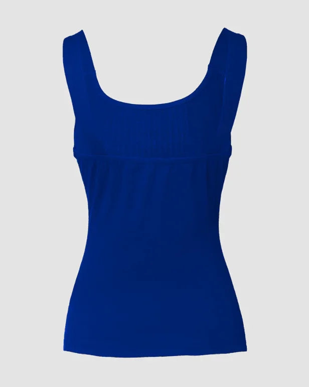High Stretch Rhinestone Round Neck Tank Top for Women