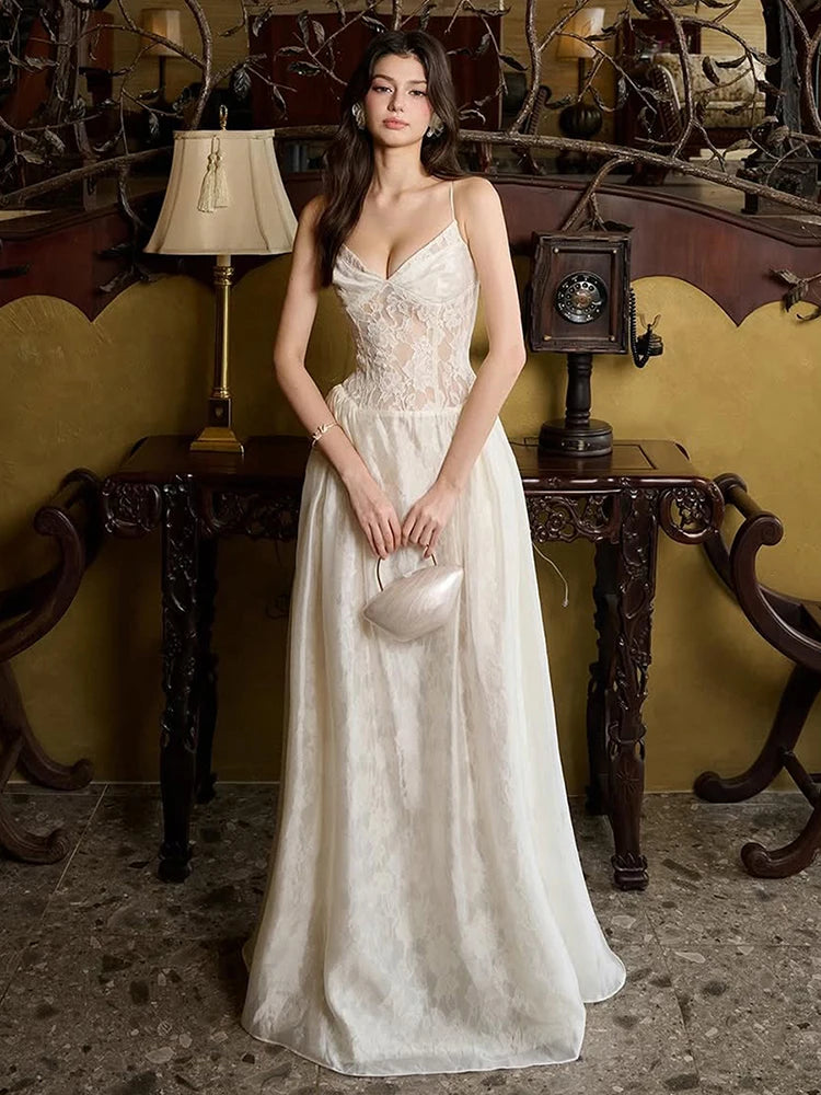 See Through Lace Patchwork Dress