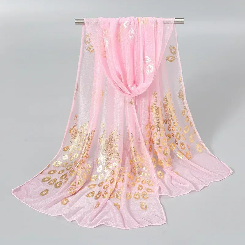 Oversized Chiffon Sun Protection Beach Wrap Scarf for Women