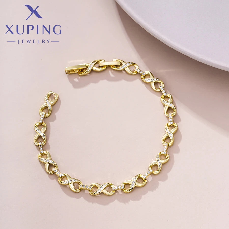 Light Gold Snake Chain Charm Bracelet
