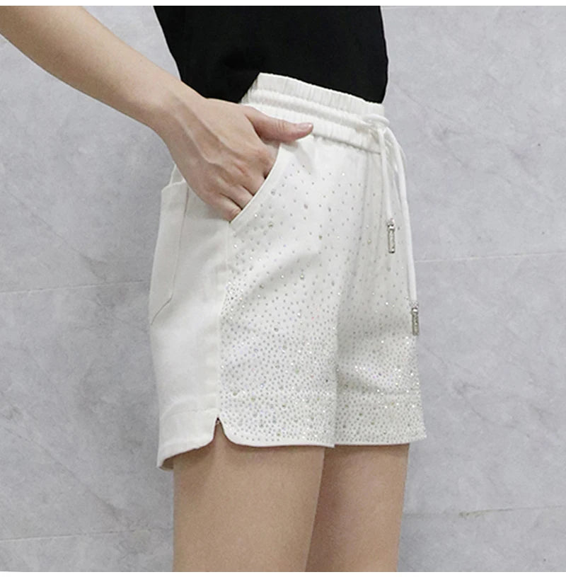 Lightweight High Waist Wide Leg Casual Shorts for Women