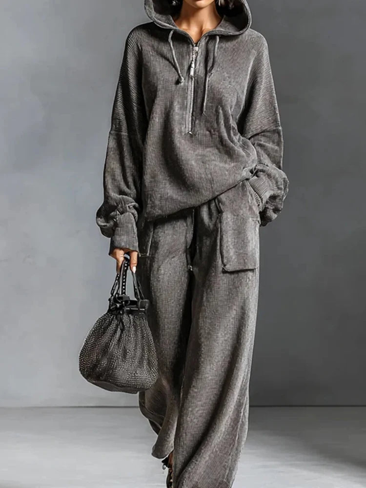 Loose Fit Hooded Lounge Set
