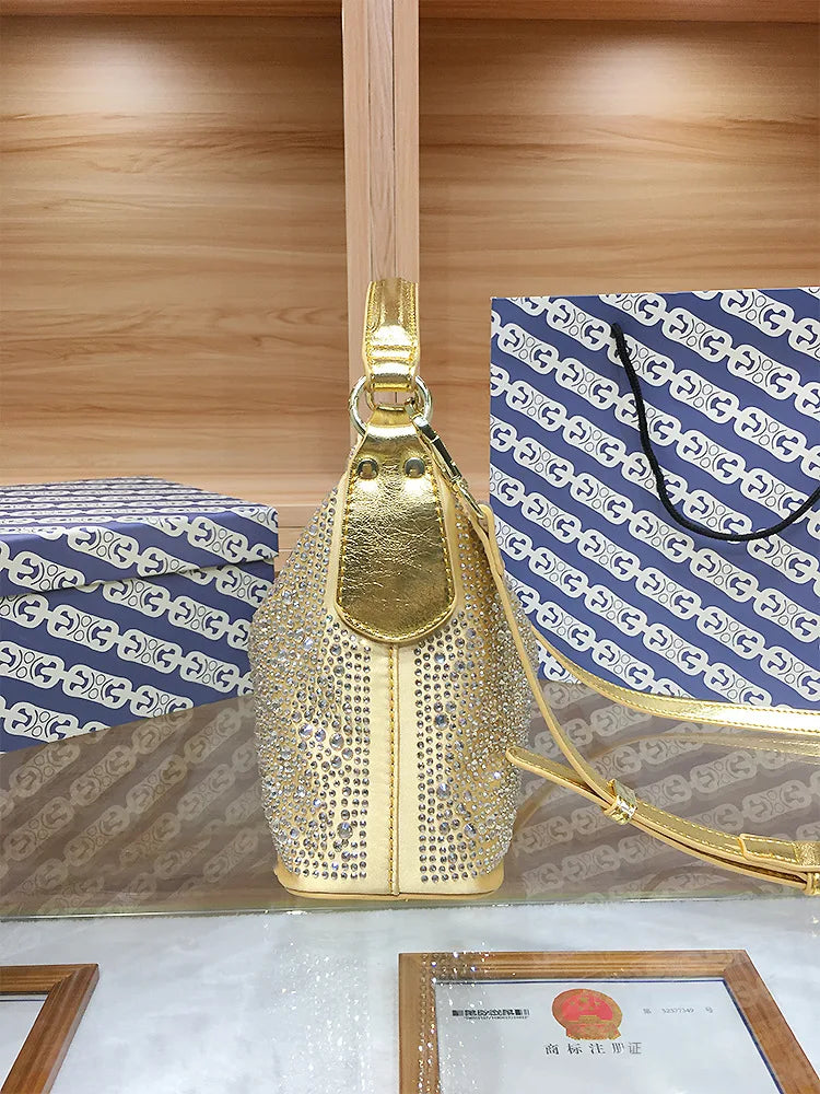 Large Capacity Rhinestone Evening Handbag for Women