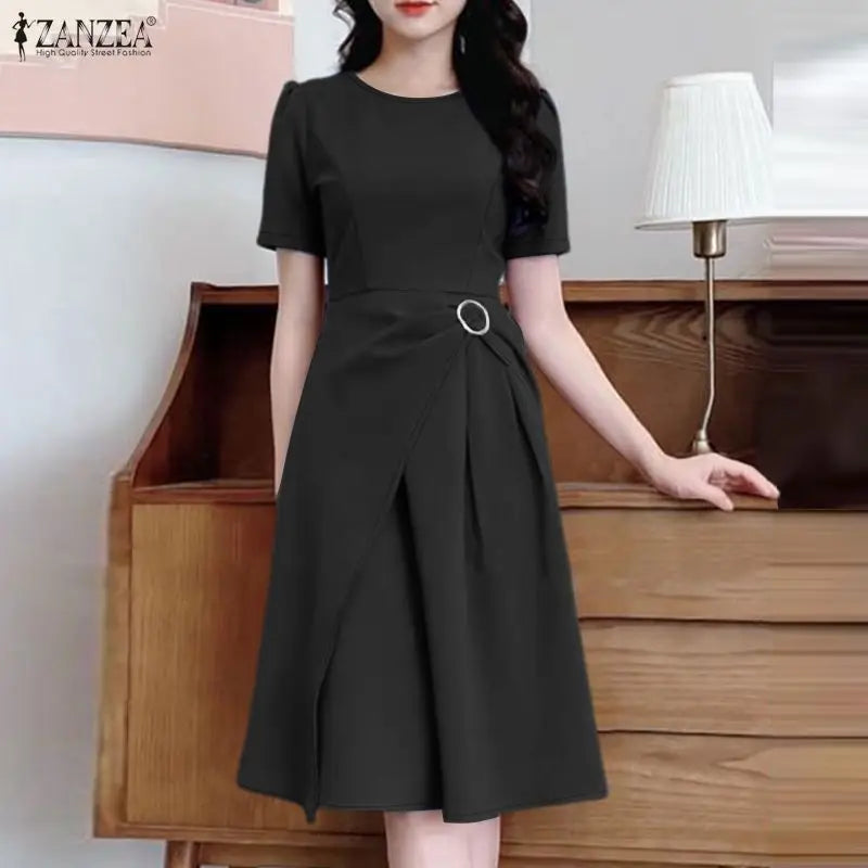 Layered Asymmetric A-Line Dress