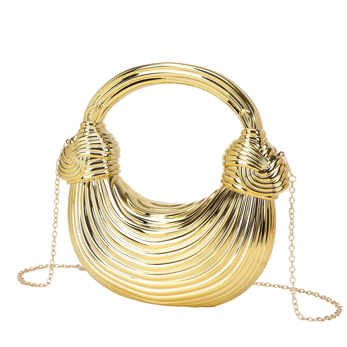 Fashion Sequined Knotted Dumpling Evening Bag for Women