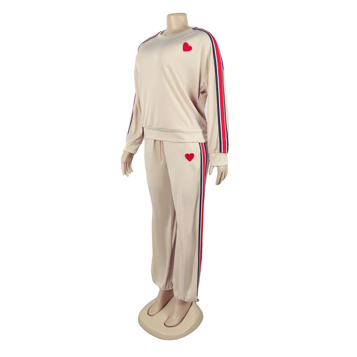 Casual Matching Two-Piece Jogger Tracksuit Set for Women